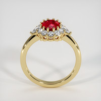 1.20 Ct. Ruby Ring, 18K Yellow Gold 3