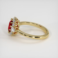 1.20 Ct. Ruby Ring, 18K Yellow Gold 4