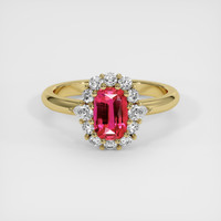 1.52 Ct. Ruby Ring, 18K Yellow Gold 1