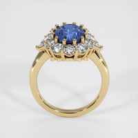 3.48 Ct. Blue Sapphire Ring, 18K Yellow Gold 3