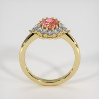 1.59 Ct. Padparadscha Sapphire Ring, 18K Yellow Gold 3