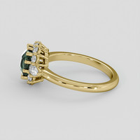 1.62 Ct. Green Sapphire Ring, 18K Yellow Gold 4