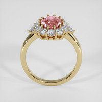 2.04 Ct. Padparadscha Sapphire Ring, 18K Yellow Gold 3