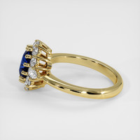 1.43 Ct. Blue Sapphire Ring, 18K Yellow Gold 4