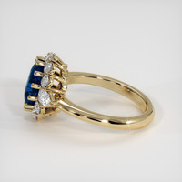 2.58 Ct. Blue Sapphire Ring, 18K Yellow Gold 4