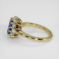 3.40 Ct. Blue Sapphire Ring, 18K Yellow Gold 4
