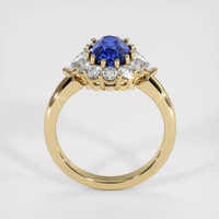 2.74 Ct. Blue Sapphire Ring, 18K Yellow Gold 3