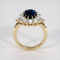 2.42 Ct. Blue Sapphire Ring, 18K Yellow Gold 3