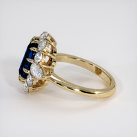 2.42 Ct. Blue Sapphire Ring, 18K Yellow Gold 4