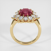 4.76 Ct. Bi Color Sapphire Ring, 18K Yellow Gold 3