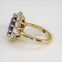 4.44 Ct. Color Change Sapphire Ring, 18K Yellow Gold 4