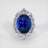 12.55 Ct. Sapphire Ring, Platinum 950 1