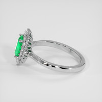 0.94 Ct. Emerald Ring, Platinum 950 4