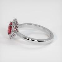 1.07 Ct. Padparadscha Sapphire Ring, Platinum 950 4