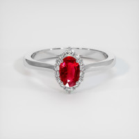 0.50 Ct. Ruby Ring, Platinum 950 1