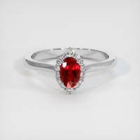 0.52 Ct. Ruby Ring, Platinum 950 1