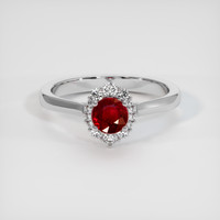 0.71 Ct. Ruby Ring, Platinum 950 1