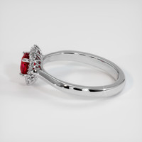 0.71 Ct. Ruby Ring, Platinum 950 4