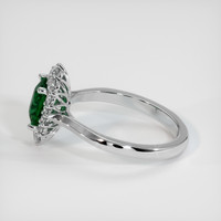 1.37 Ct. Green Sapphire Ring, Platinum 950 4