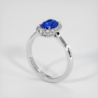 1.72 Ct. Blue Sapphire Ring, Platinum 950 2
