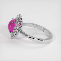 2.85 Ct. Pink Sapphire Ring, Platinum 950 4
