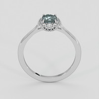 1.33 Ct. Greyish Blue Sapphire Ring, Platinum 950 3