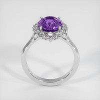 3.58 Ct. Violet Sapphire Ring, Platinum 950 3