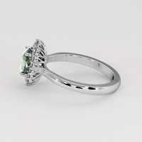 1.24 Ct. Green Sapphire Ring, Platinum 950 4