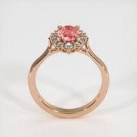 1.39 Ct. Purplish Pink Sapphire Ring, 14K Rose Gold 3