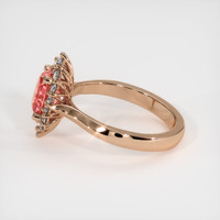 1.39 Ct. Purplish Pink Sapphire Ring, 14K Rose Gold 4