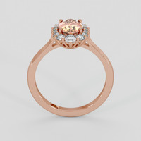1.39 Ct. Padparadscha Sapphire Ring, 14K Rose Gold 3