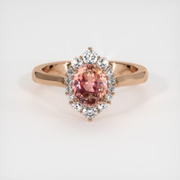 1.35 Ct. Sapphire Ring, 14K Rose Gold 1