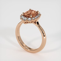 1.85 Ct. Sapphire Ring, 14K Rose Gold 2