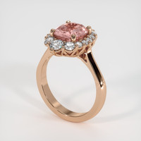 2.01 Ct. Sapphire Ring, 14K Rose Gold 2
