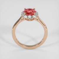 1.57 Ct. Padparadscha Sapphire Ring, 14K Rose Gold 3