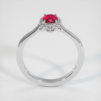 0.63 Ct. Ruby Ring, 10K White Gold 3