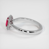 0.63 Ct. Ruby Ring, 10K White Gold 4