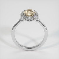 1.32 Ct. Peach Sapphire Ring, 10K White Gold 3