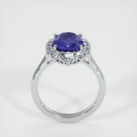 3.61 Ct. Blue Sapphire Ring, 14K White Gold 3