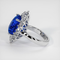 12.55 Ct. Sapphire Ring, 14K White Gold 4