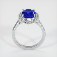 4.45 Ct. Blue Sapphire Ring, 14K White Gold 3