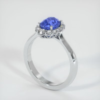 1.92 Ct. Color Change Sapphire Ring, 14K White Gold 2