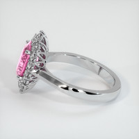 2.09 Ct. Pink Sapphire Ring, 14K White Gold 4