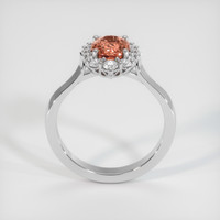 1.17 Ct. Padparadscha Sapphire Ring, 14K White Gold 3