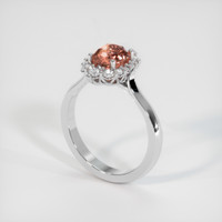 1.35 Ct. Sapphire Ring, 14K White Gold 2