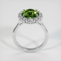 4.01 Ct. Green Sapphire Ring, 14K White Gold 3