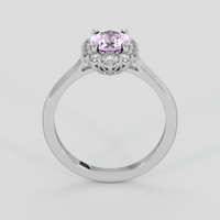 1.10 Ct. Pinkish Purple Sapphire Ring, 14K White Gold 3