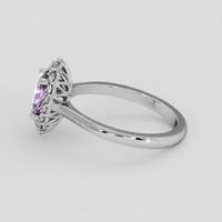 1.10 Ct. Pinkish Purple Sapphire Ring, 14K White Gold 4
