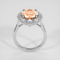 5.13 Ct. Padparadscha Sapphire Ring, 14K White Gold 3
