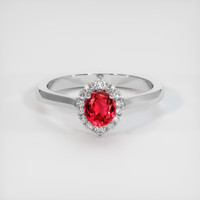 Ruby Ring 0.96 Ct. 14K White Gold Preview